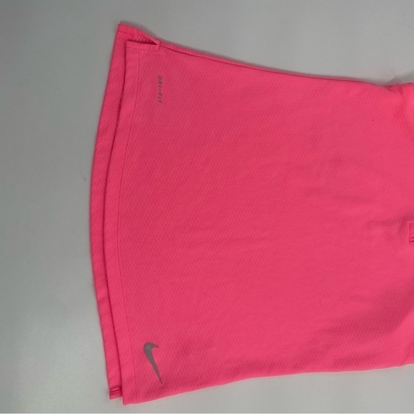 Nike Women’s Golf Polo Sleeveless Pink 1/4 Zip Dryfit Tennis Golf Polo Small - Picture 6 of 12